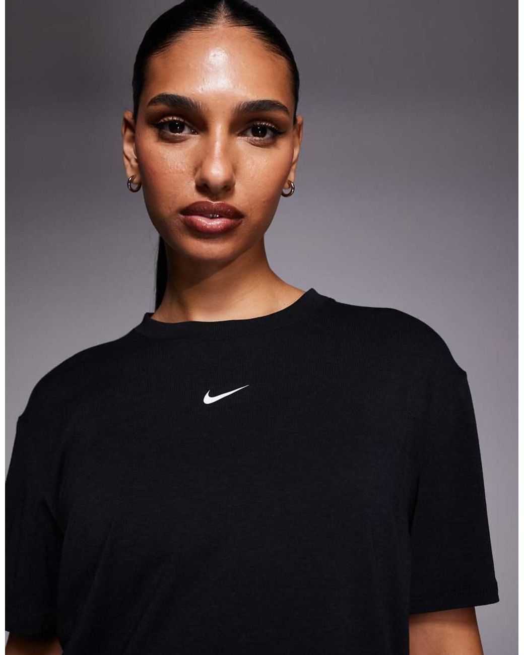 Nike Black One Dri-Fit Relaxed Short Sleeve Top