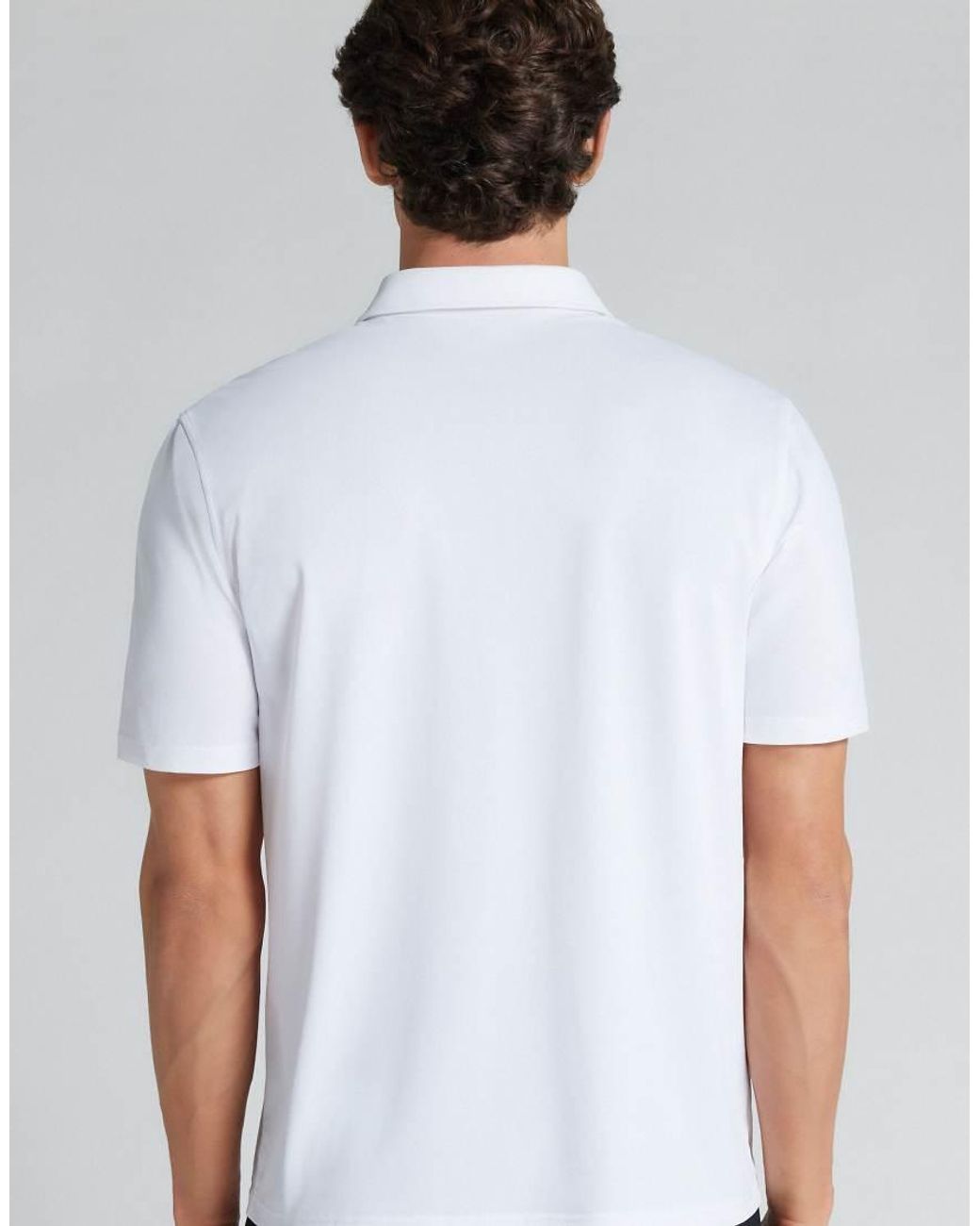 Intimissimi White Non-Iron Polo for men