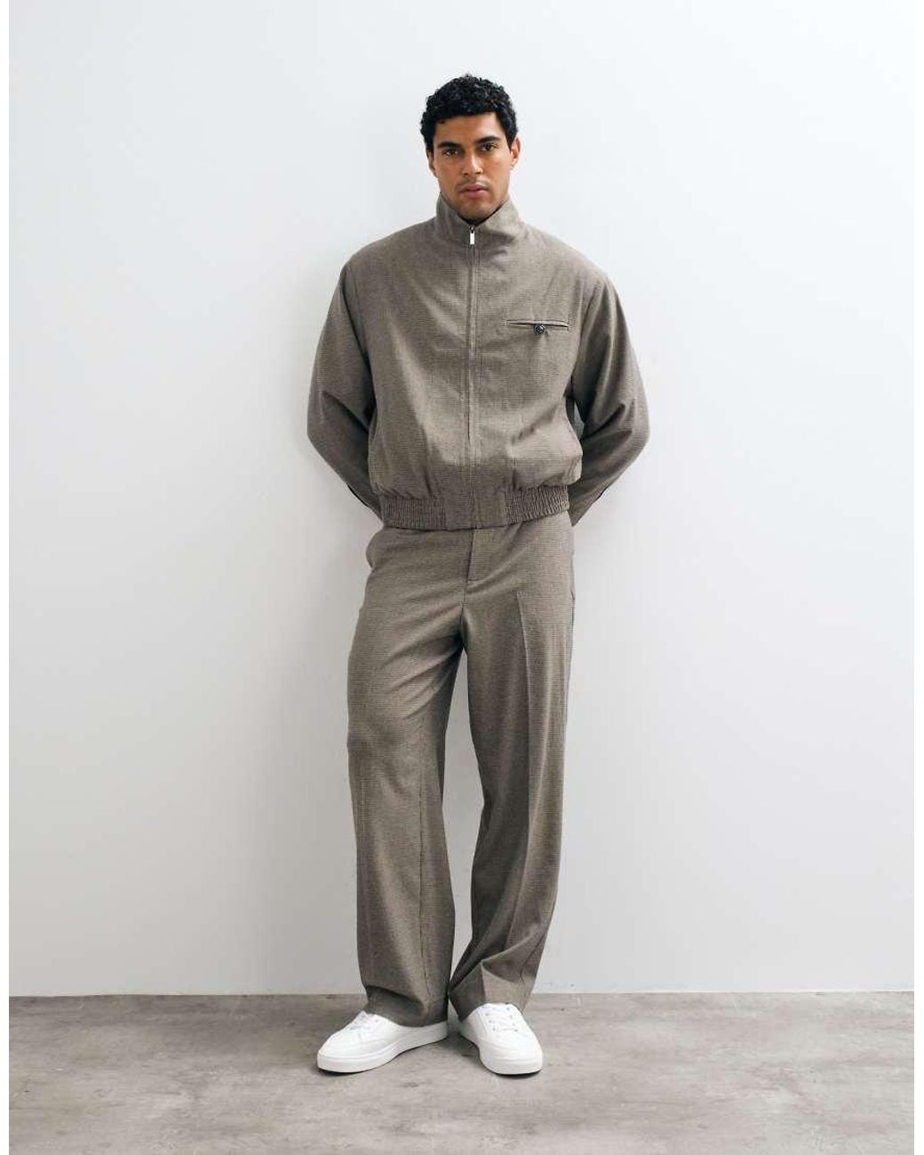 ASOS Gray Harrington Smart Co-ord Jacket for men