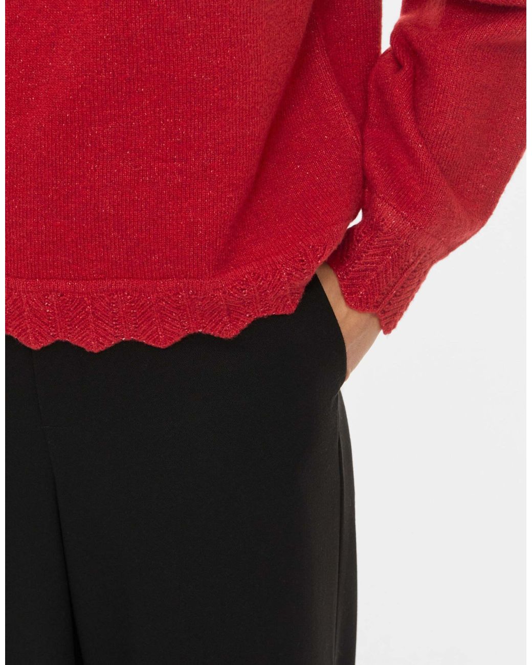 Vila Red Strickpullover