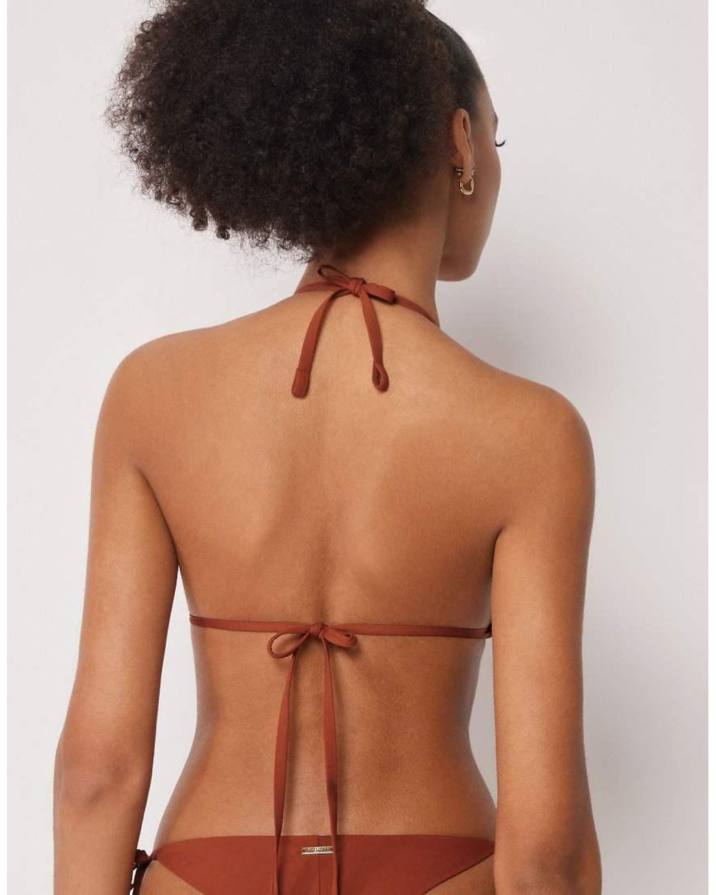 Calzedonia Orange Premium Fit Triangle Bikini Top