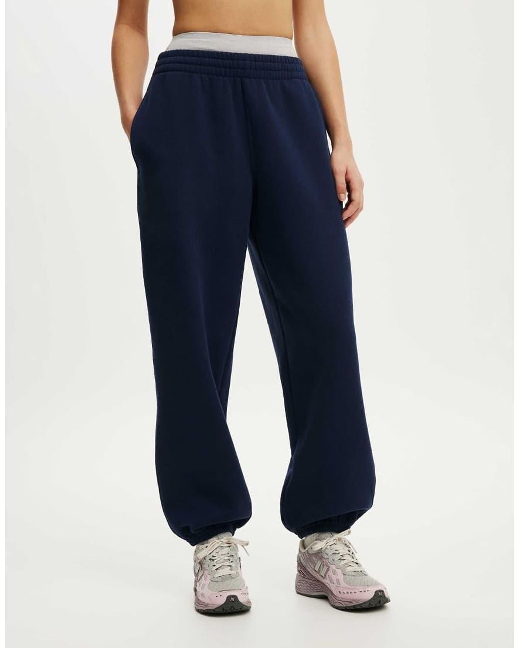 Cotton On Blue Plush Boyfriend Jogger