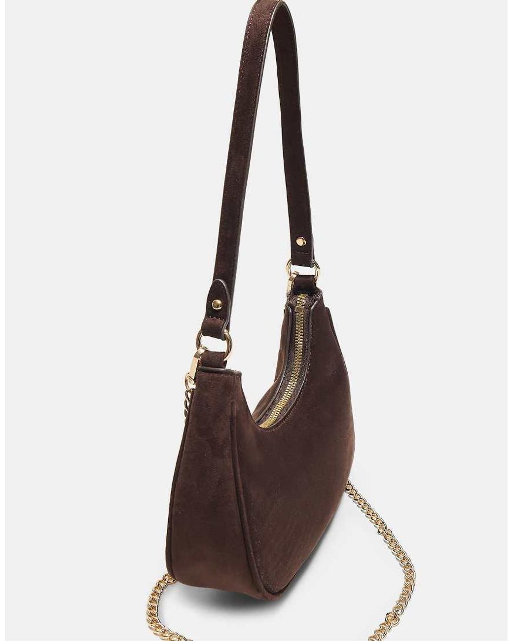 Stradivarius White Half-moon Shoulder Bag