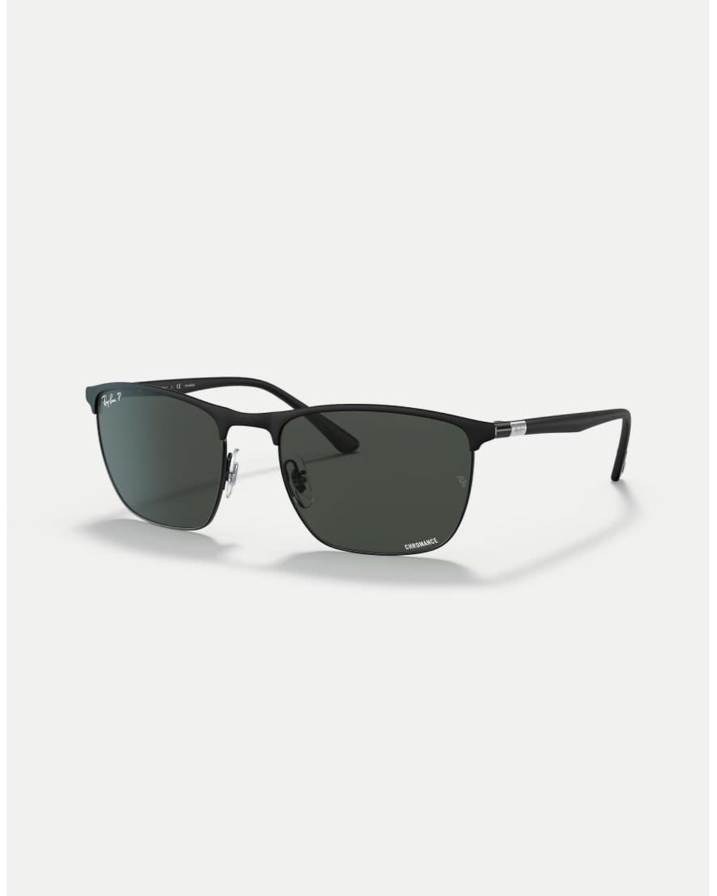 Ray-Ban Black Rb3686 Polarized+ Lenses Square Polarised Sunglasses With Lens