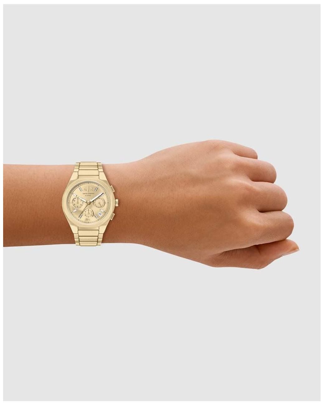 ARMANI EXCHANGE Metallic Sync Chronograph-Tone Stainless Steel Watch