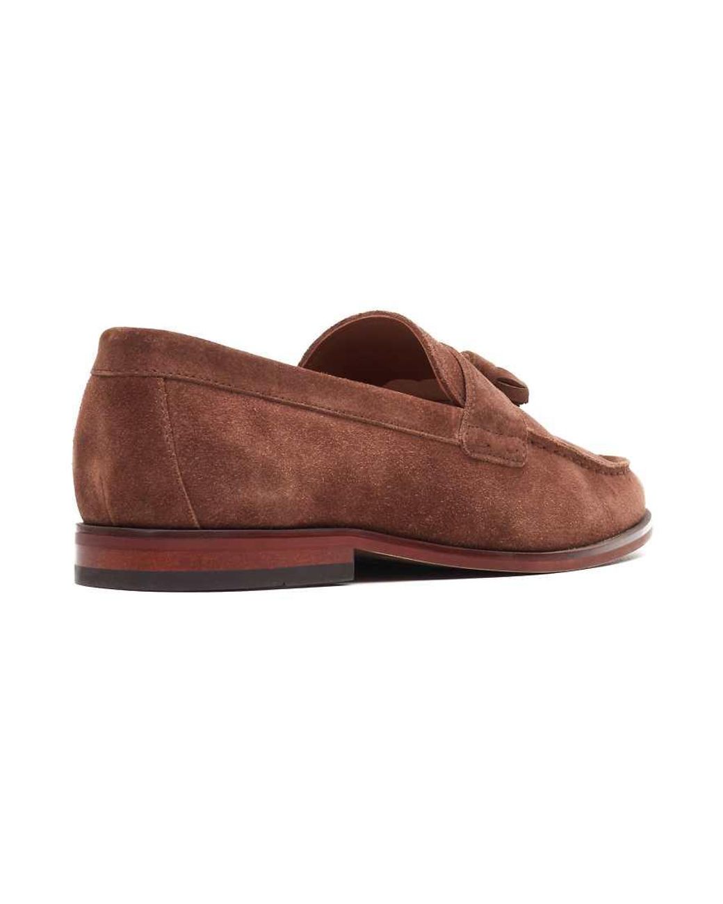 Base London Brown Flint Tassle Loafer for men