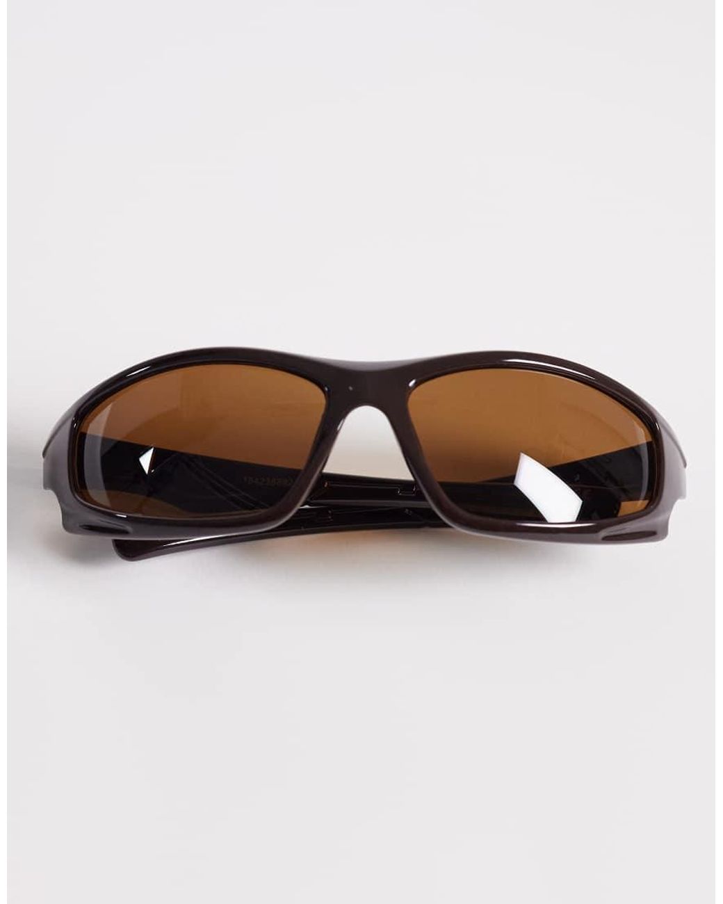 ASOS White Angled Sunglasses for men