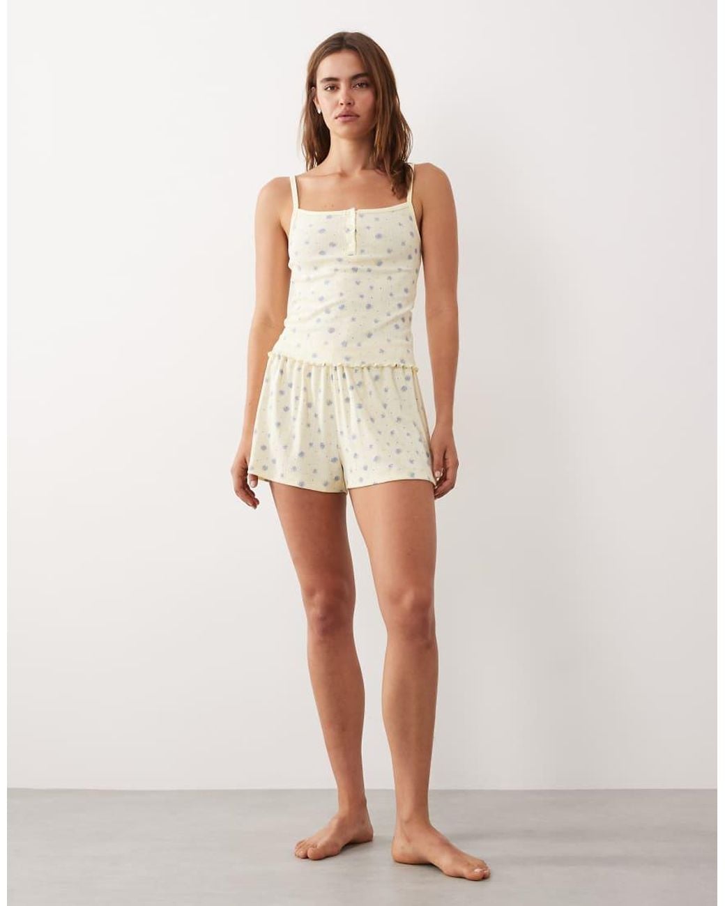 ASOS Natural Mix And Match Pointelle Pyjama Cami