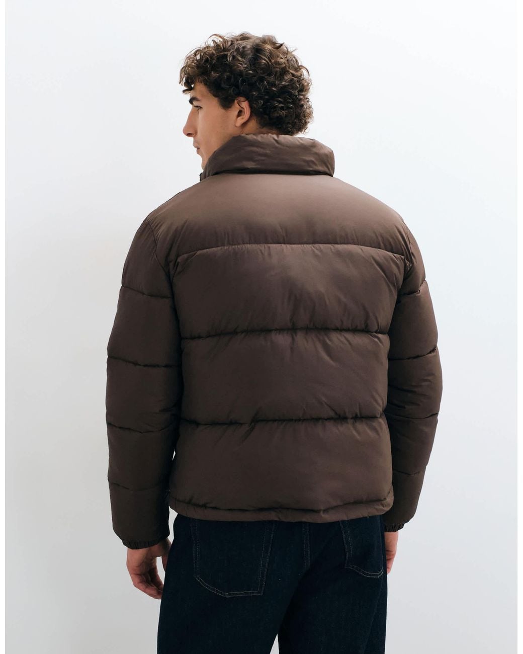 Only & Sons Black Puffer Jacket for men