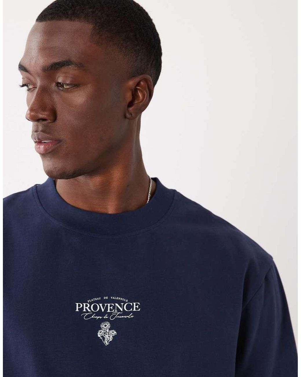 Camiseta Con Estampado En La Espalda Threadbare de hombre de color Blue