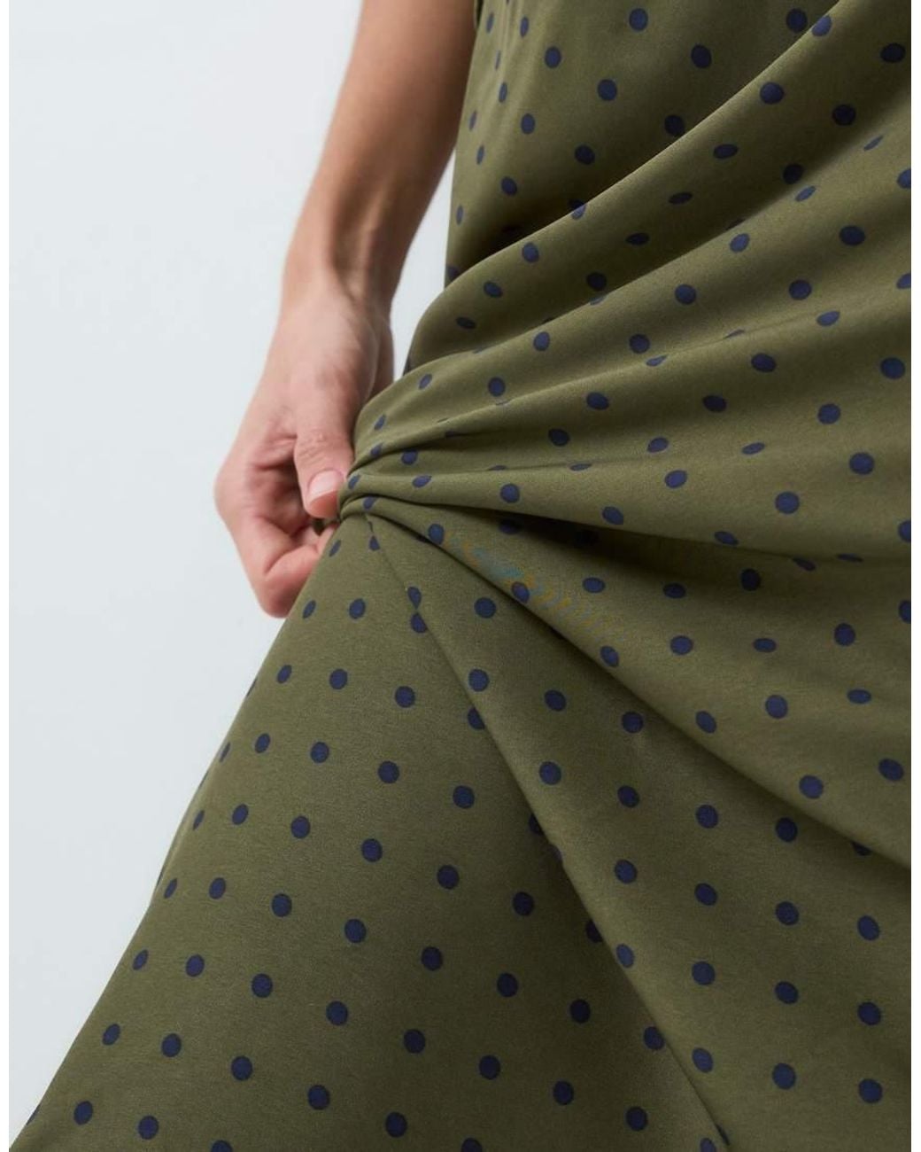 Gap Green Satin Maxi Skirt