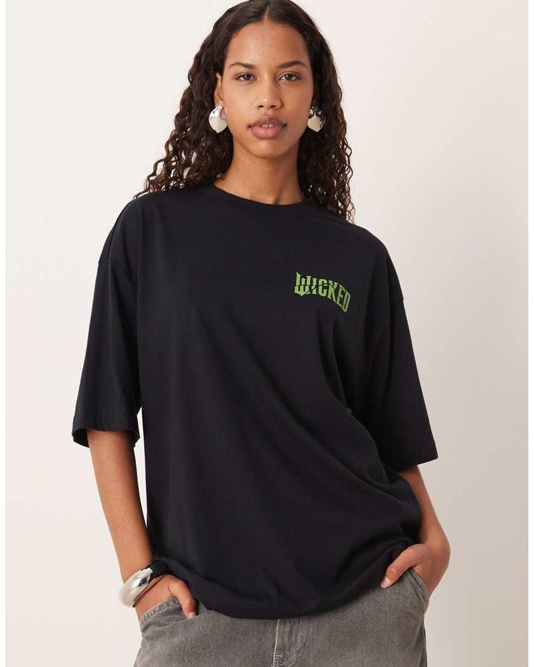 ASOS Green Oversized Unisex T-shirt With Wicked Print
