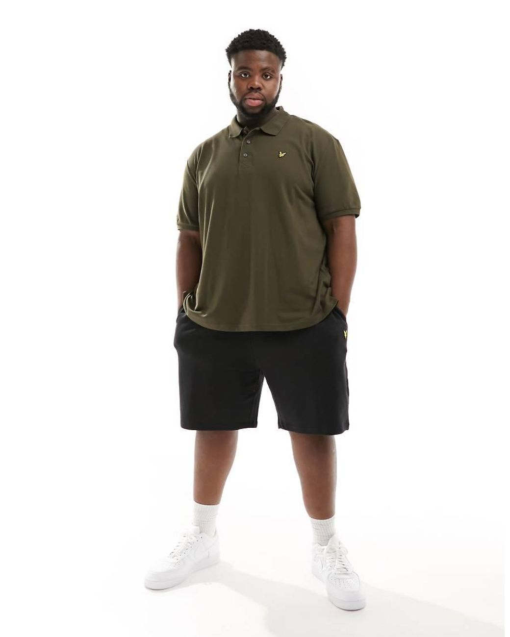 Lyle & Scott Green Plus Short Sleeve Polo Shirt for men