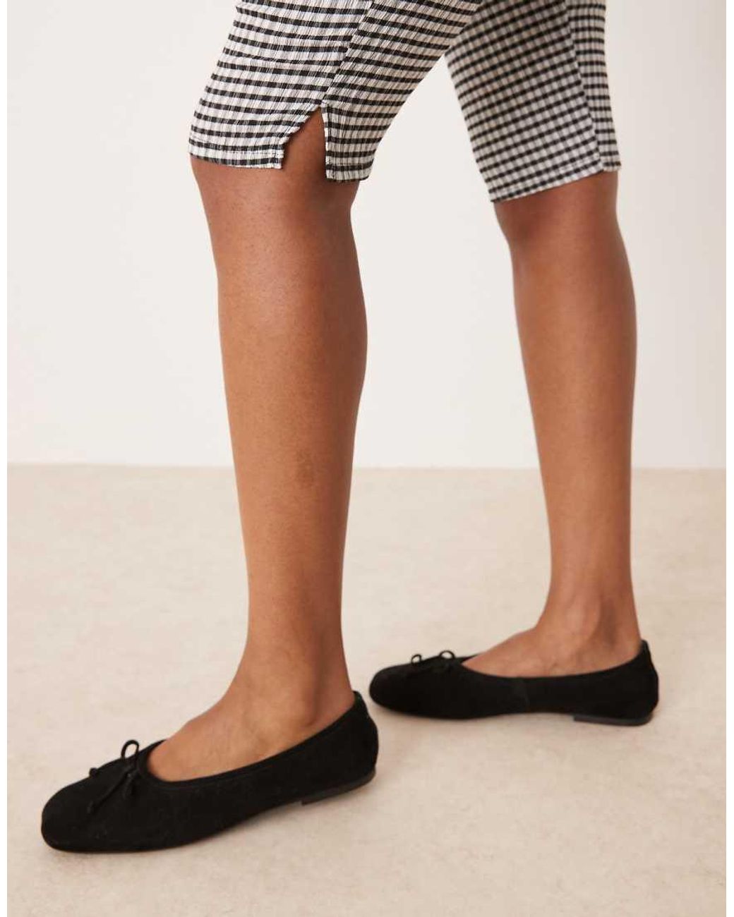 ASOS Caprilegging Met Gingham Ruit in het Gray