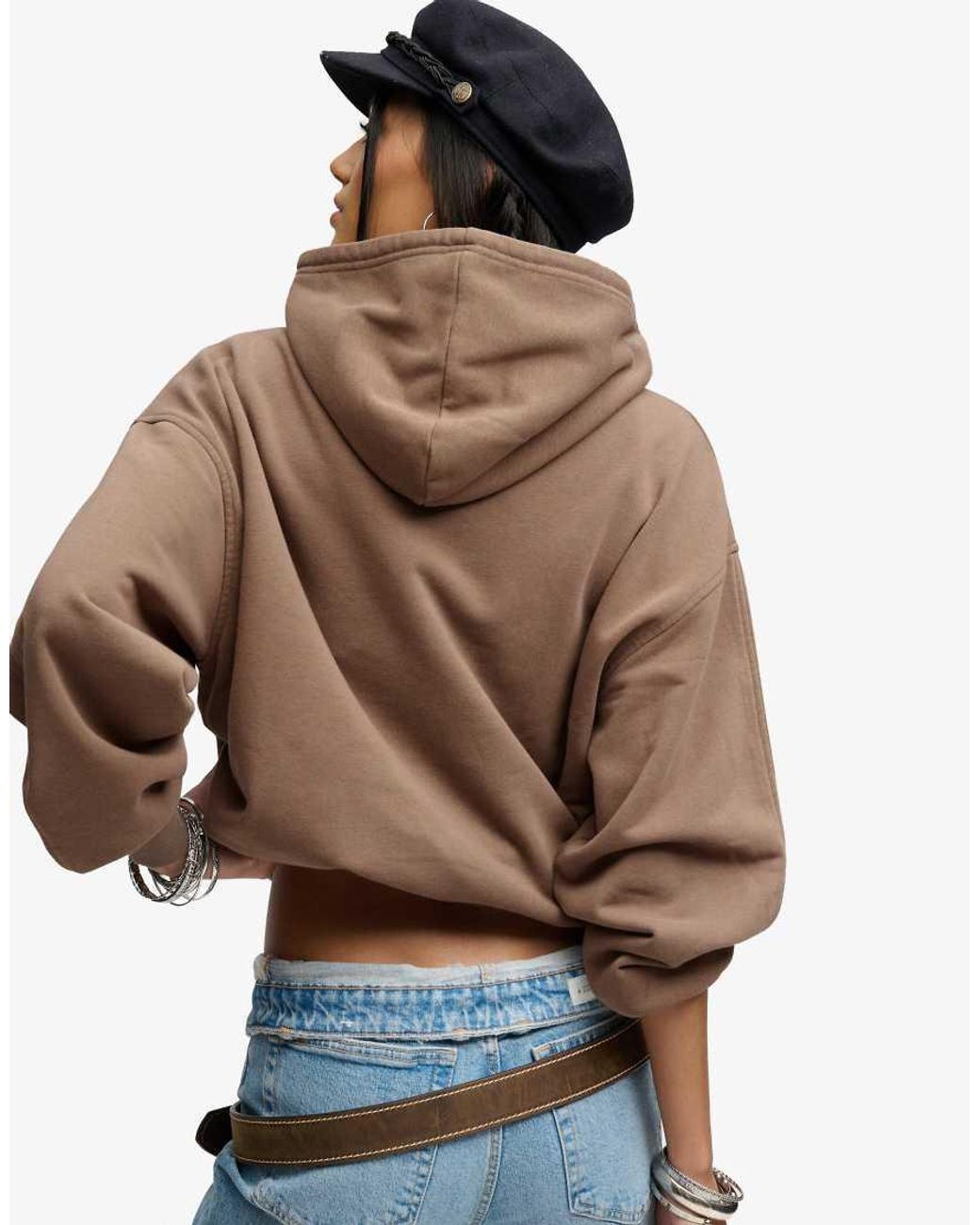 Bench x Superdry & Co Blue Oversized Applique Hoodie