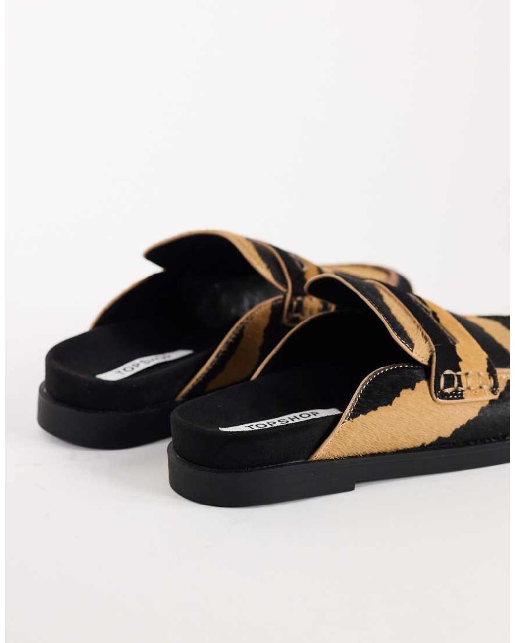 TOPSHOP Brown Addie Loafer Mule