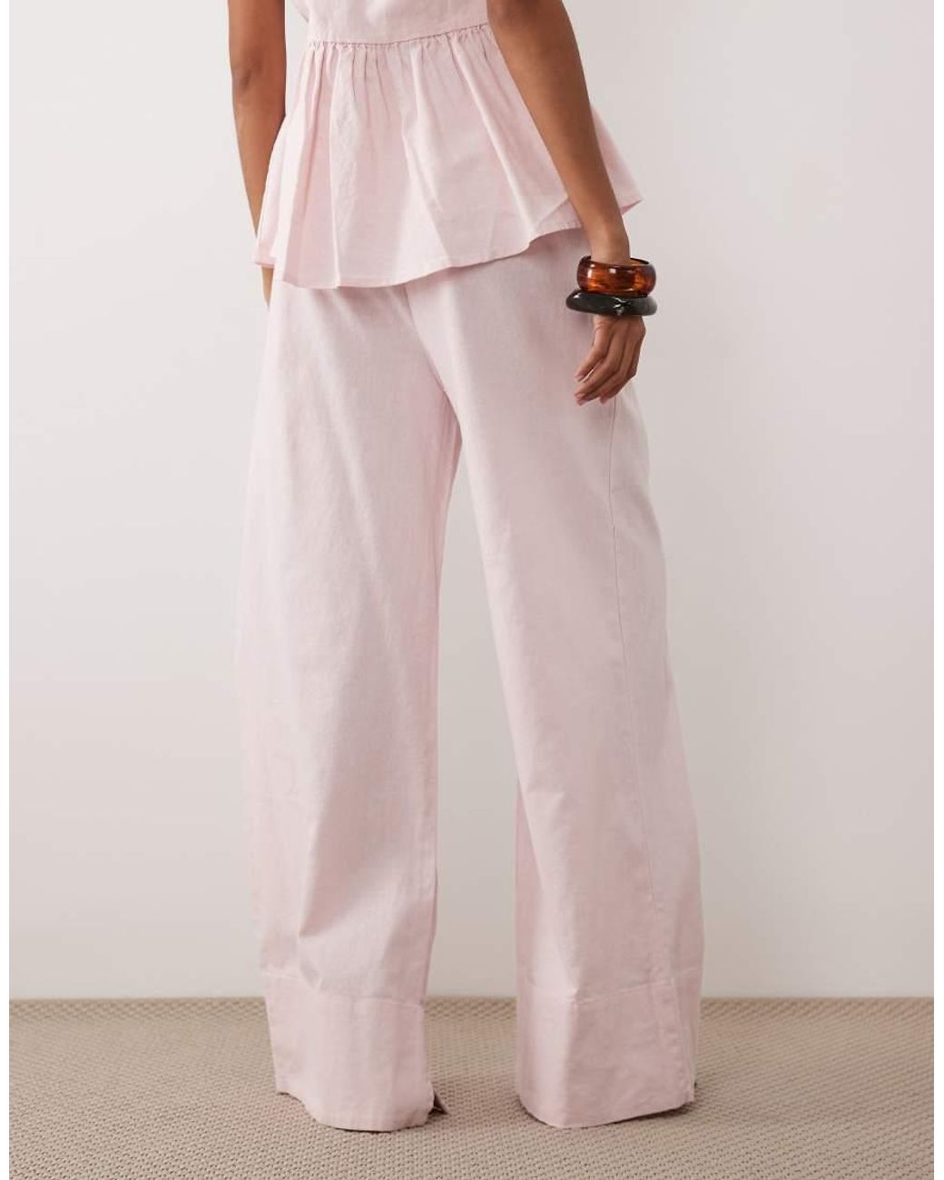 Y.A.S Pink Wide Leg Pants