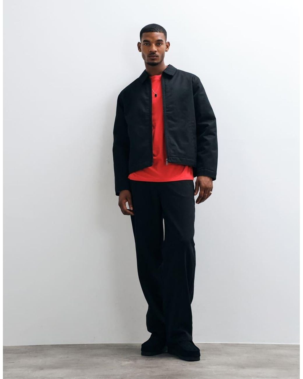 Jack & Jones Blue Padded Worker Jacket for men