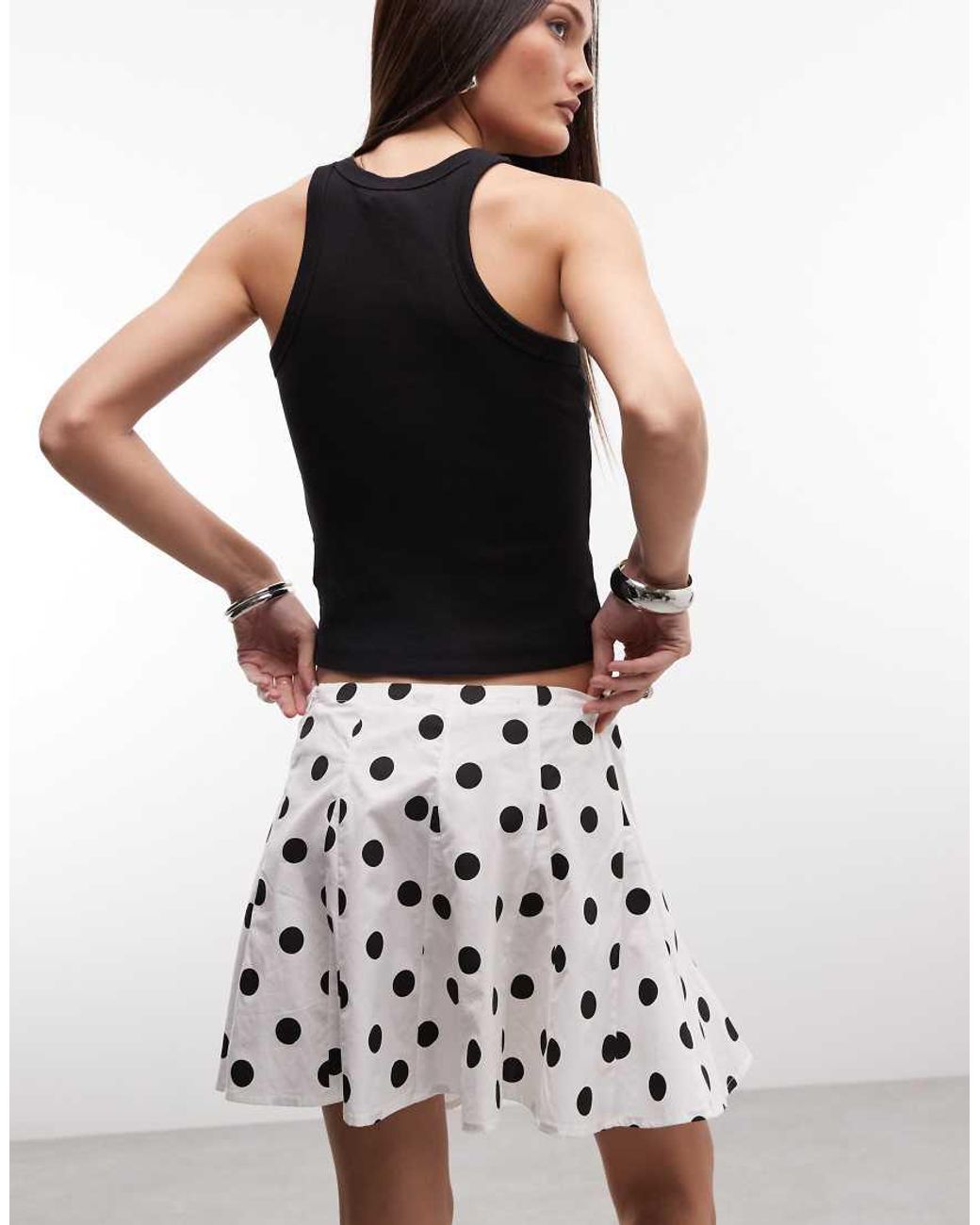 Noisy May White Flippy Mini Skirt