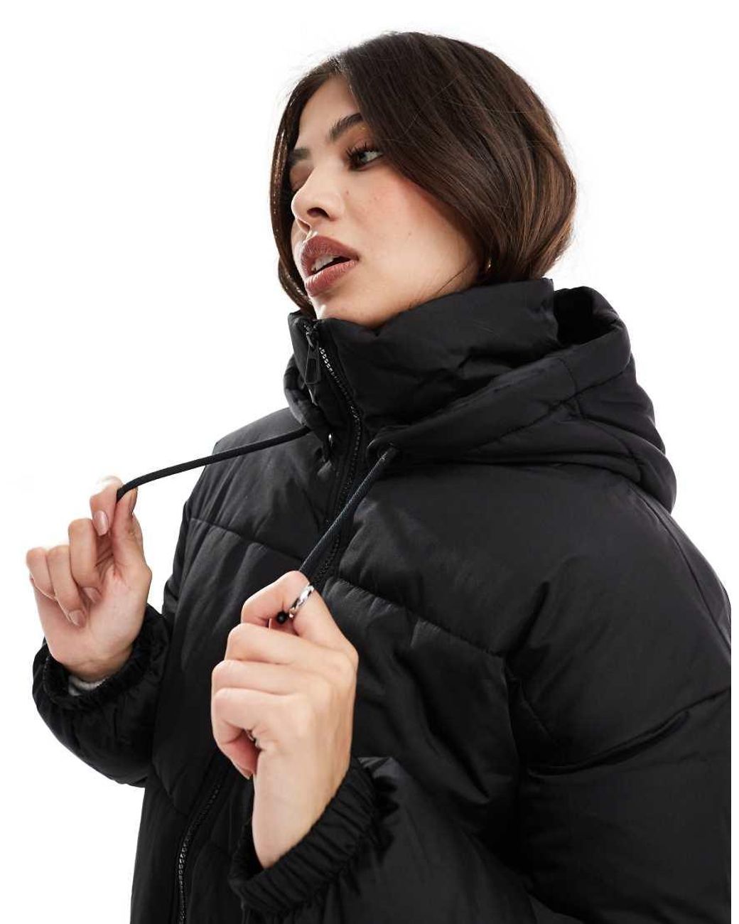 Vero Moda Black Longline Padded Coat