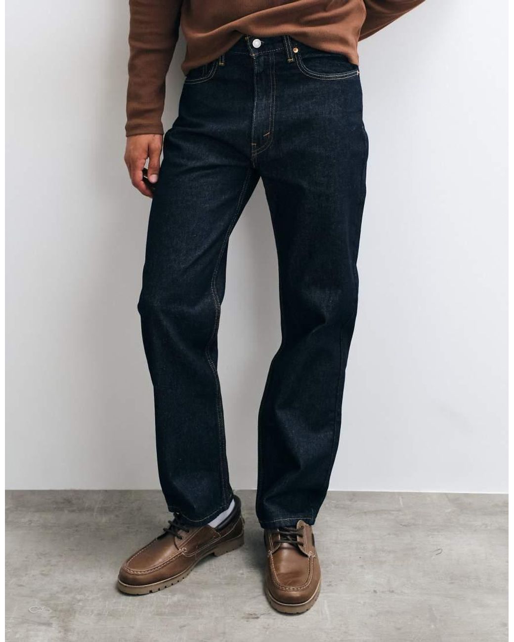 Levi's Blue 565 Loose Straight Jeans for men