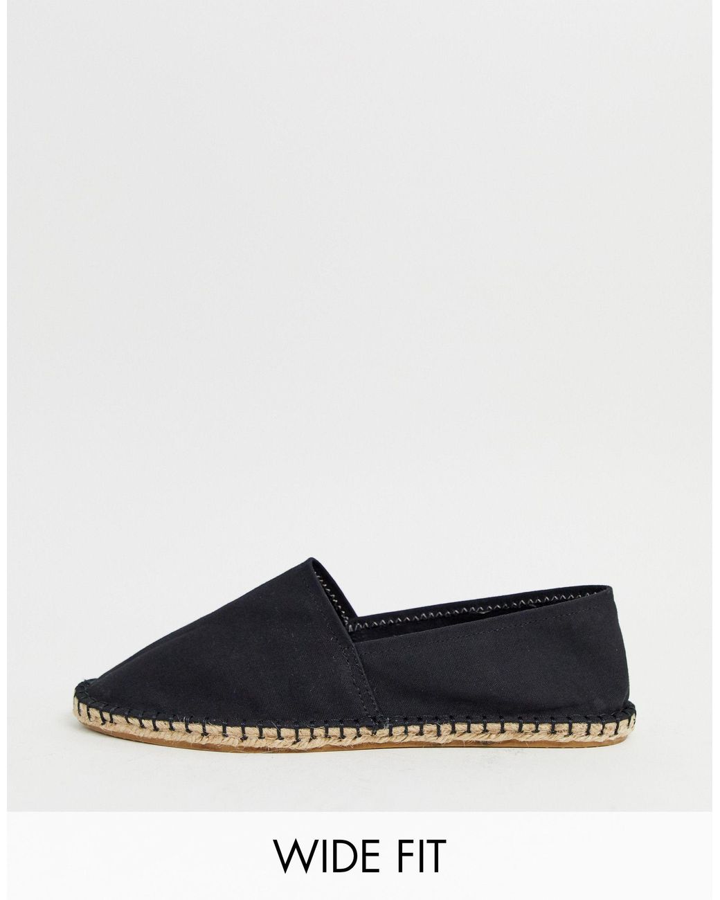 Mens wide store fit espadrilles