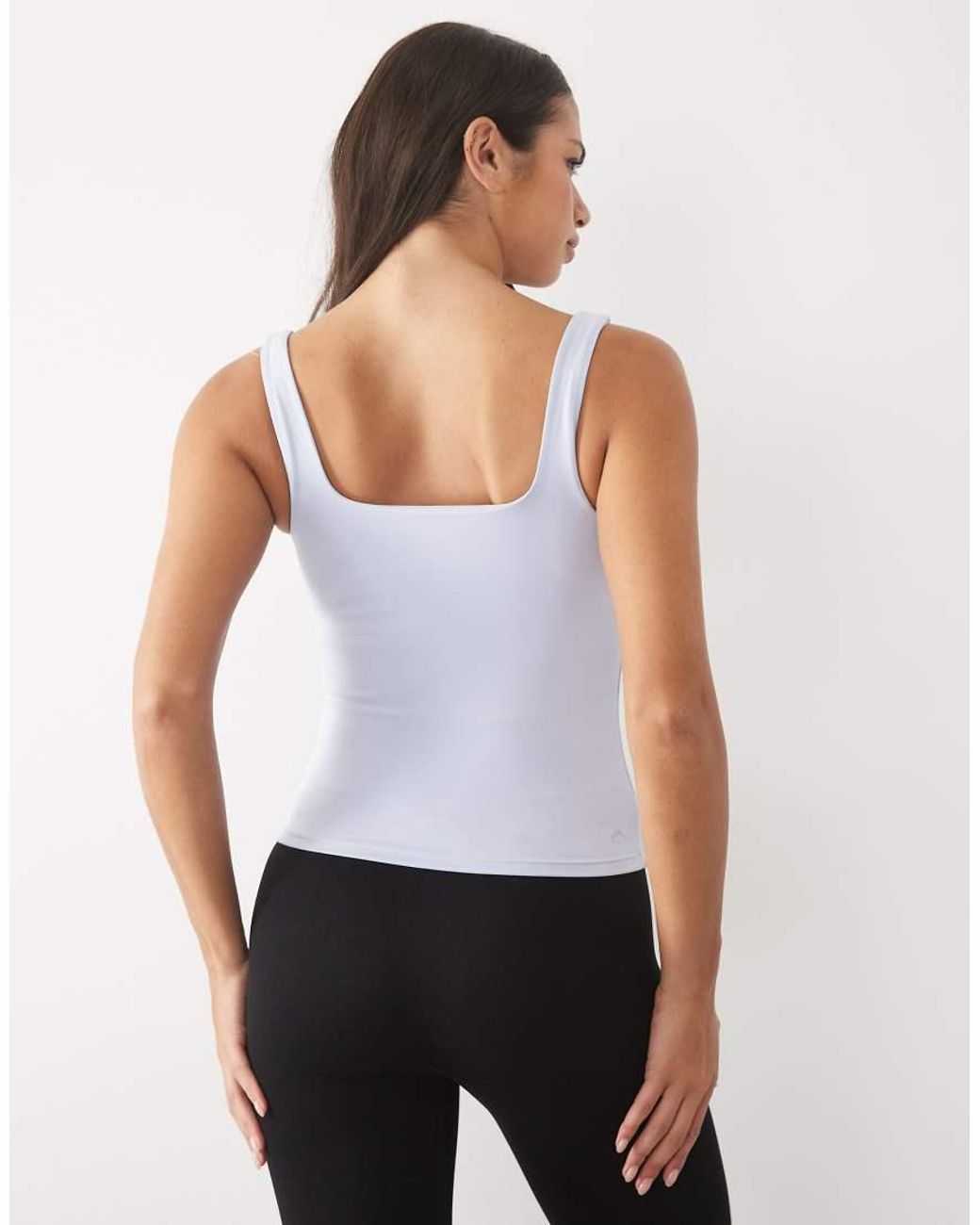 Cotton On White Active Ultra Soft Square Neck Tank