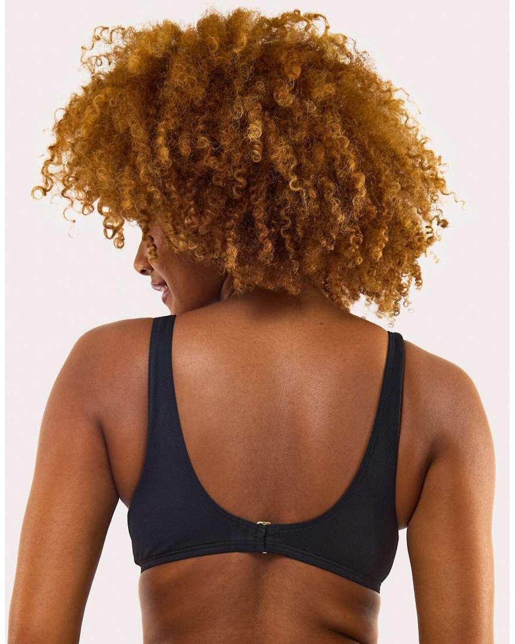Peek & Beau Brown Fb Excl Scallop Crop Bikini Top