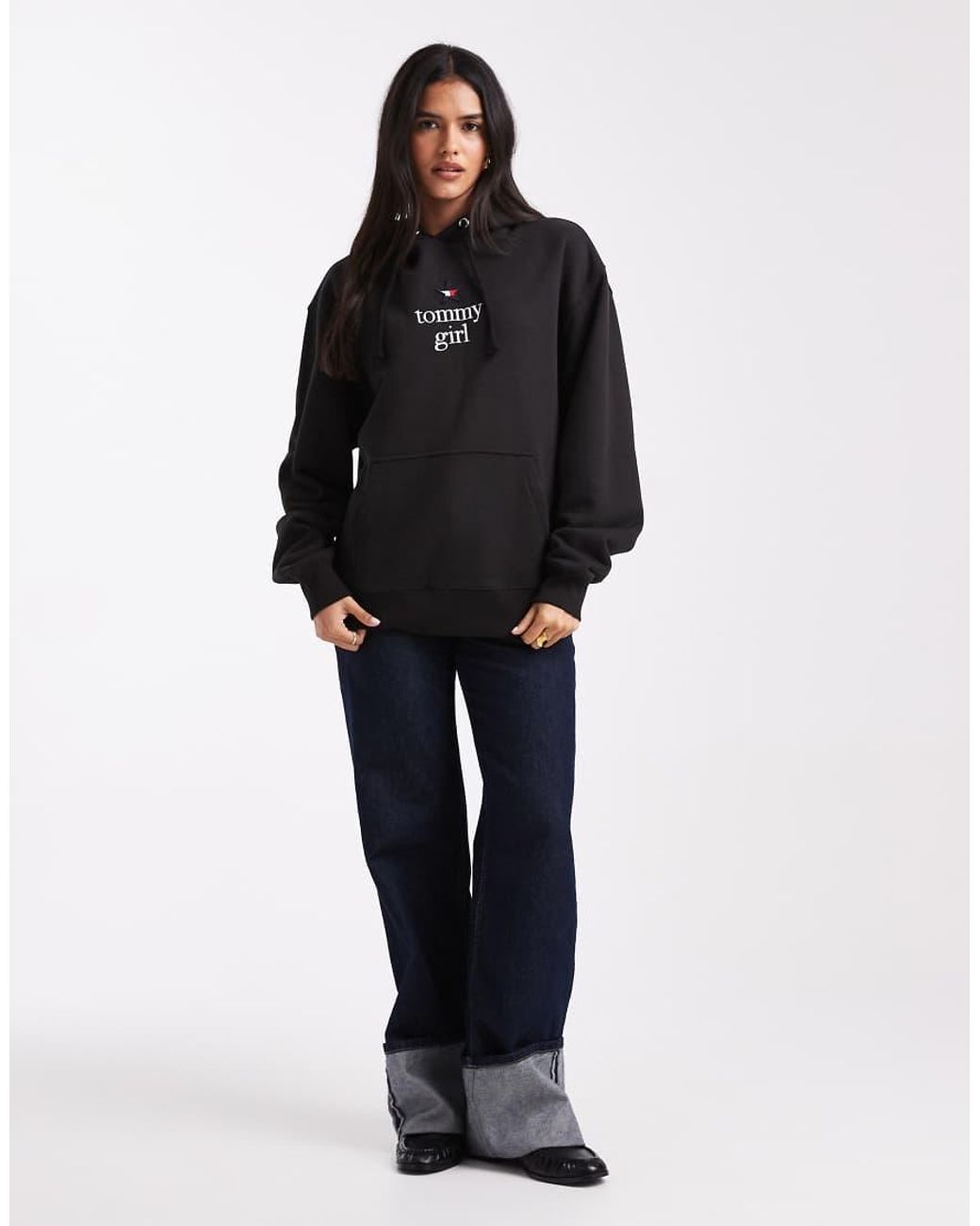 Tommy Hilfiger Blue Tommy Girl Star Logo Hoodie