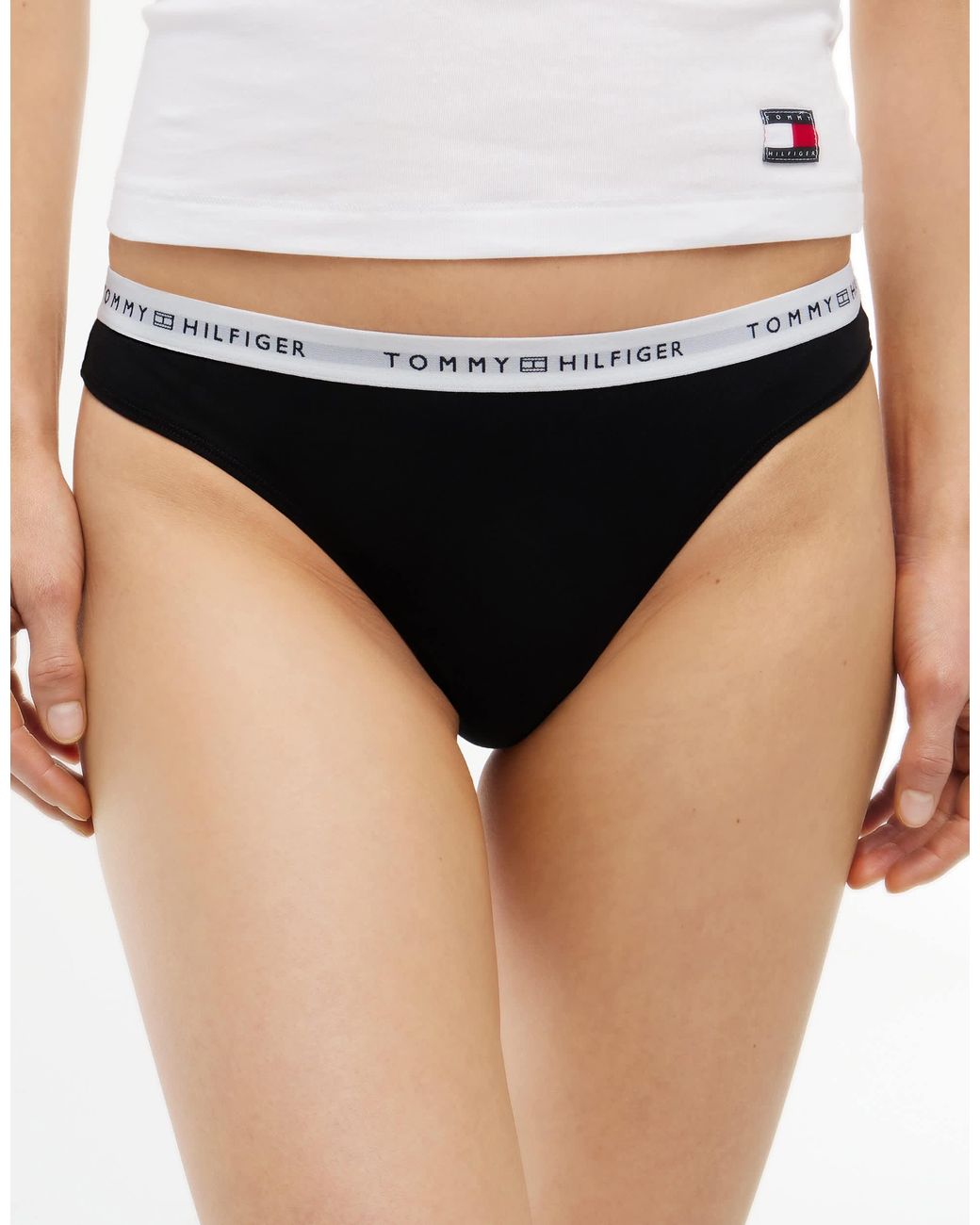 Tommy Hilfiger White Baumwoll-string