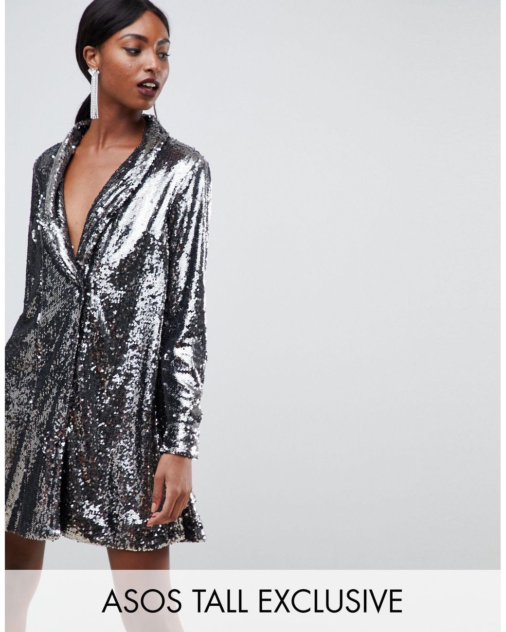 tall tuxedo dress