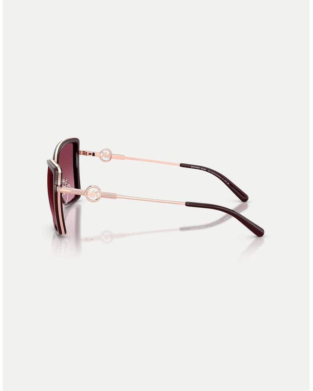 Michael Kors Pink Corsica Butterfly Sunglasses With Lens