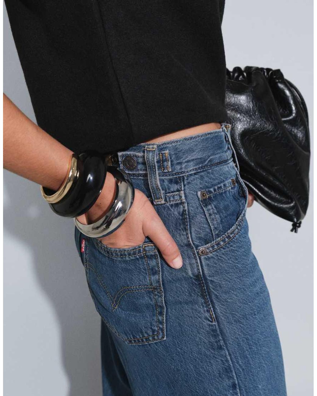 Levi's Blue Cinch baggy Jeans