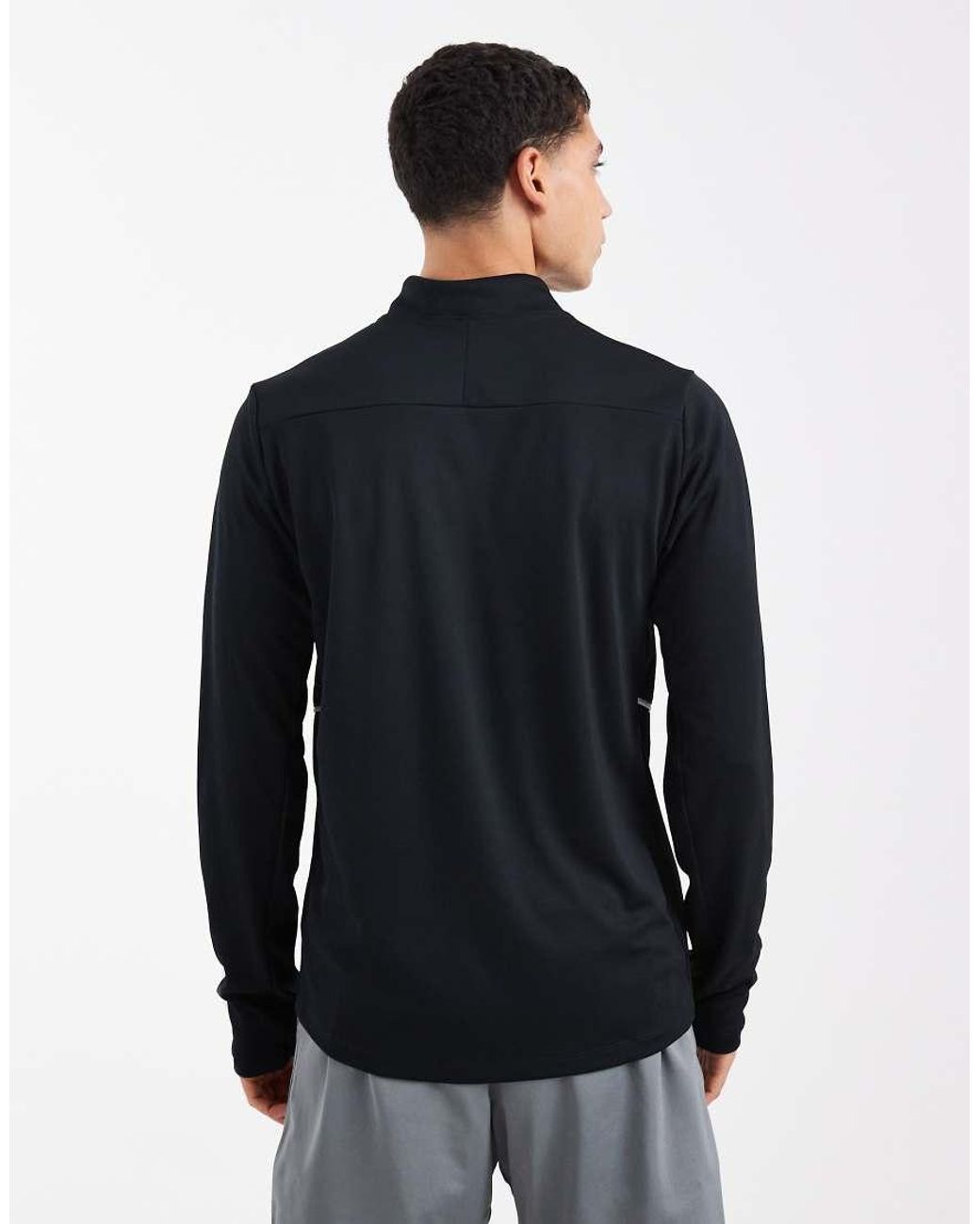 Nike Football Blue Academy Dri-Fit Half Zip Long Sleeve Top for men