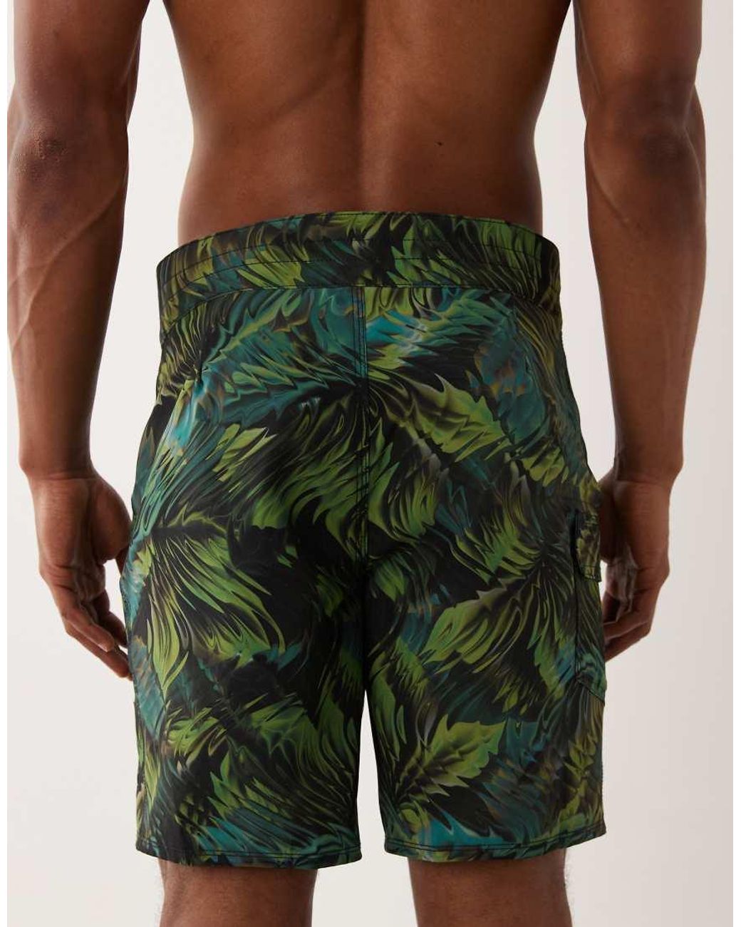 Speedo Green Lookout Print 18' Board Shorts for men