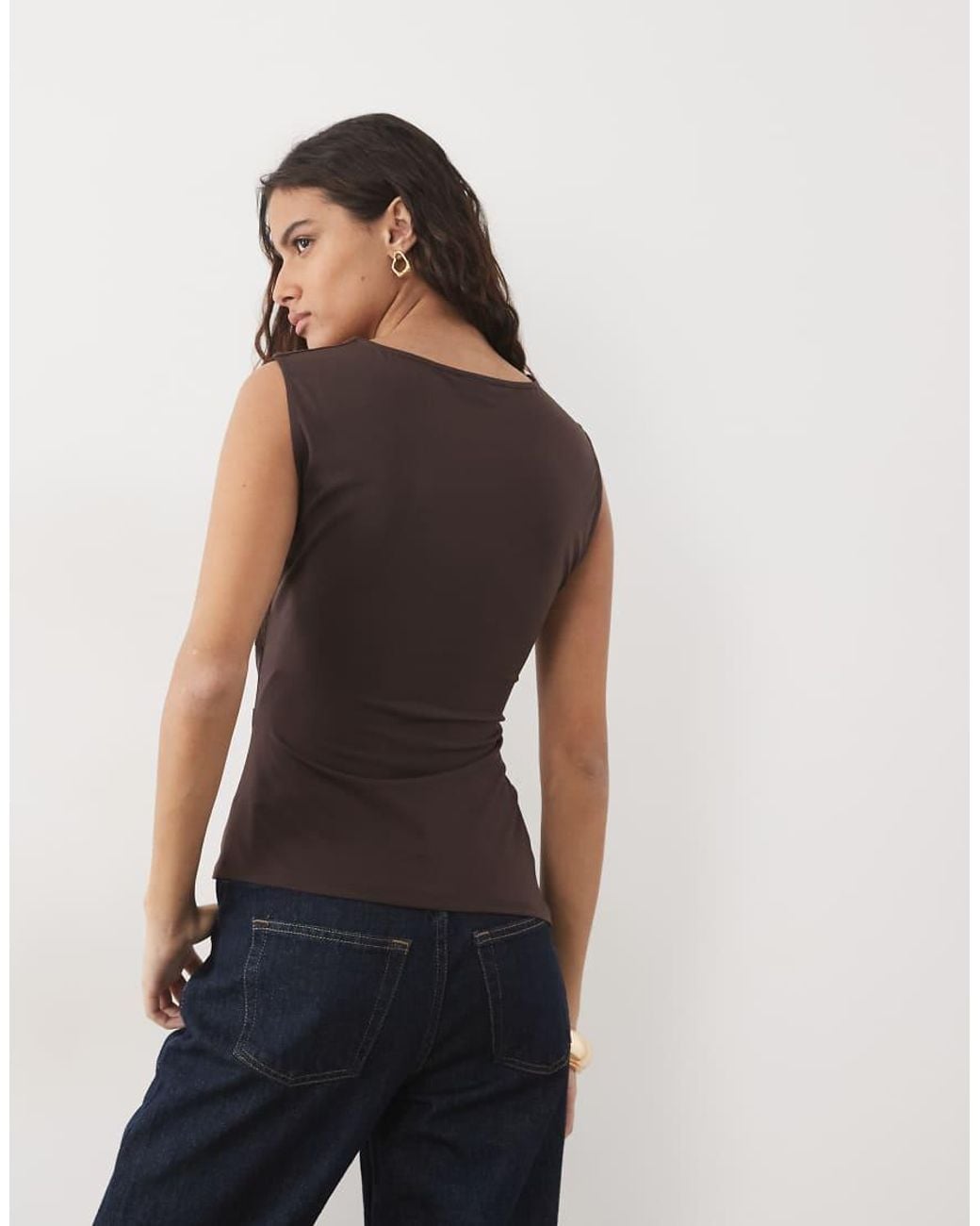 Jdy Blue Ruched Detail Top