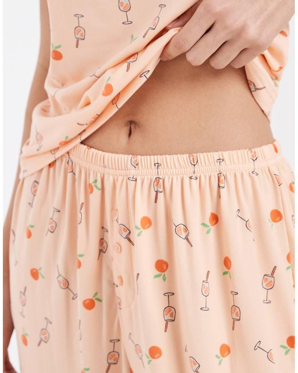Loungeable Natural Super Soft Jersey Cami And Pants Pajama Set