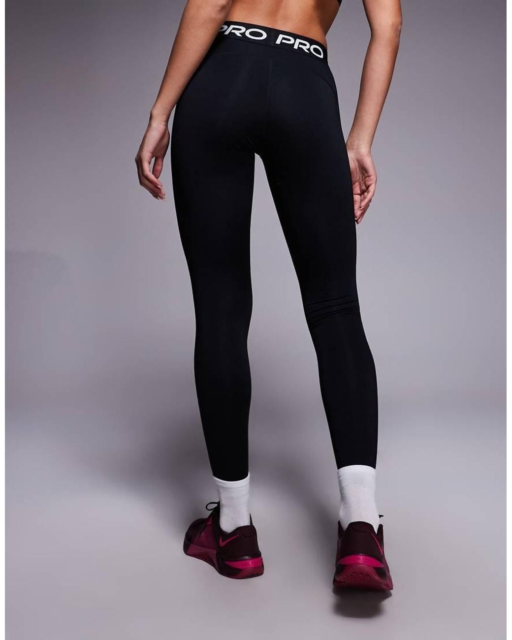 Nike Blue Pro Dri-Fit 365 Mid Rise Legging
