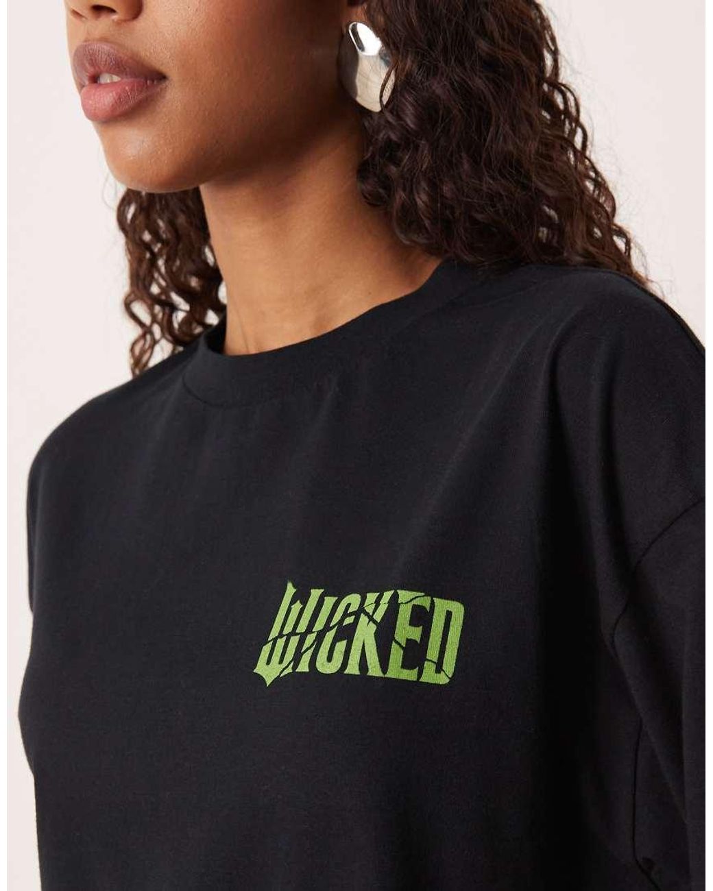 ASOS Green Oversized Unisex T-shirt With Wicked Print