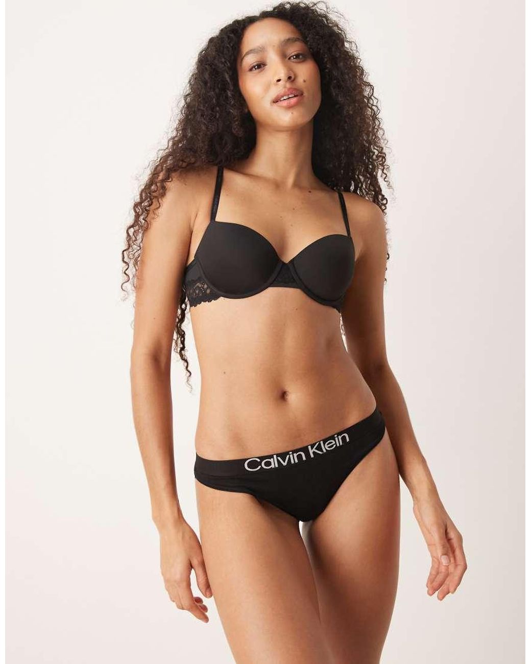 Calvin Klein Brown Extra Soft Cotton Thong