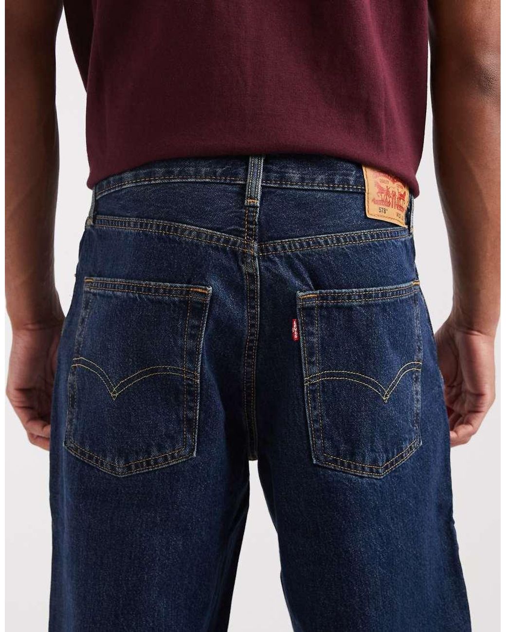 Levi's Blue 578 Baggy Jeans for men