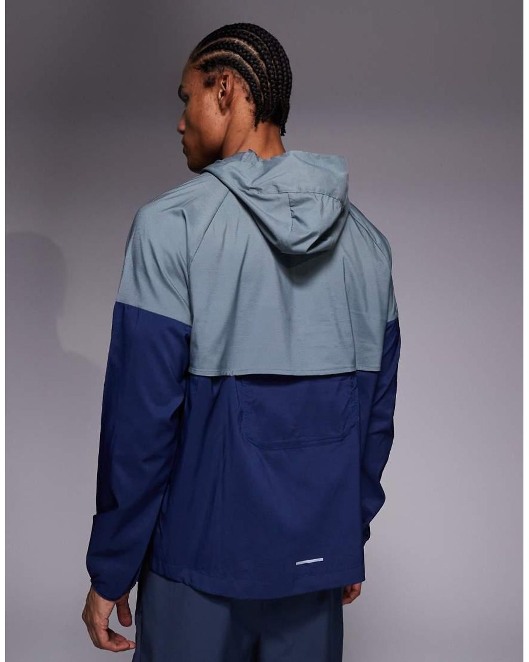Chaqueta Cortavientos Y Gris Windrunner De Nike de hombre de color Blue