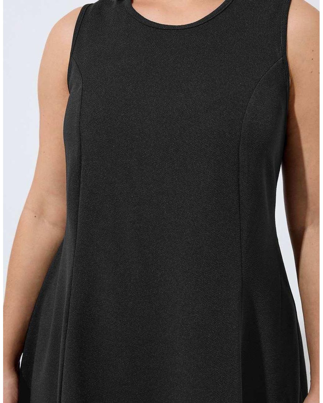 Yours Clothing Black Seam Detail Mini Dress