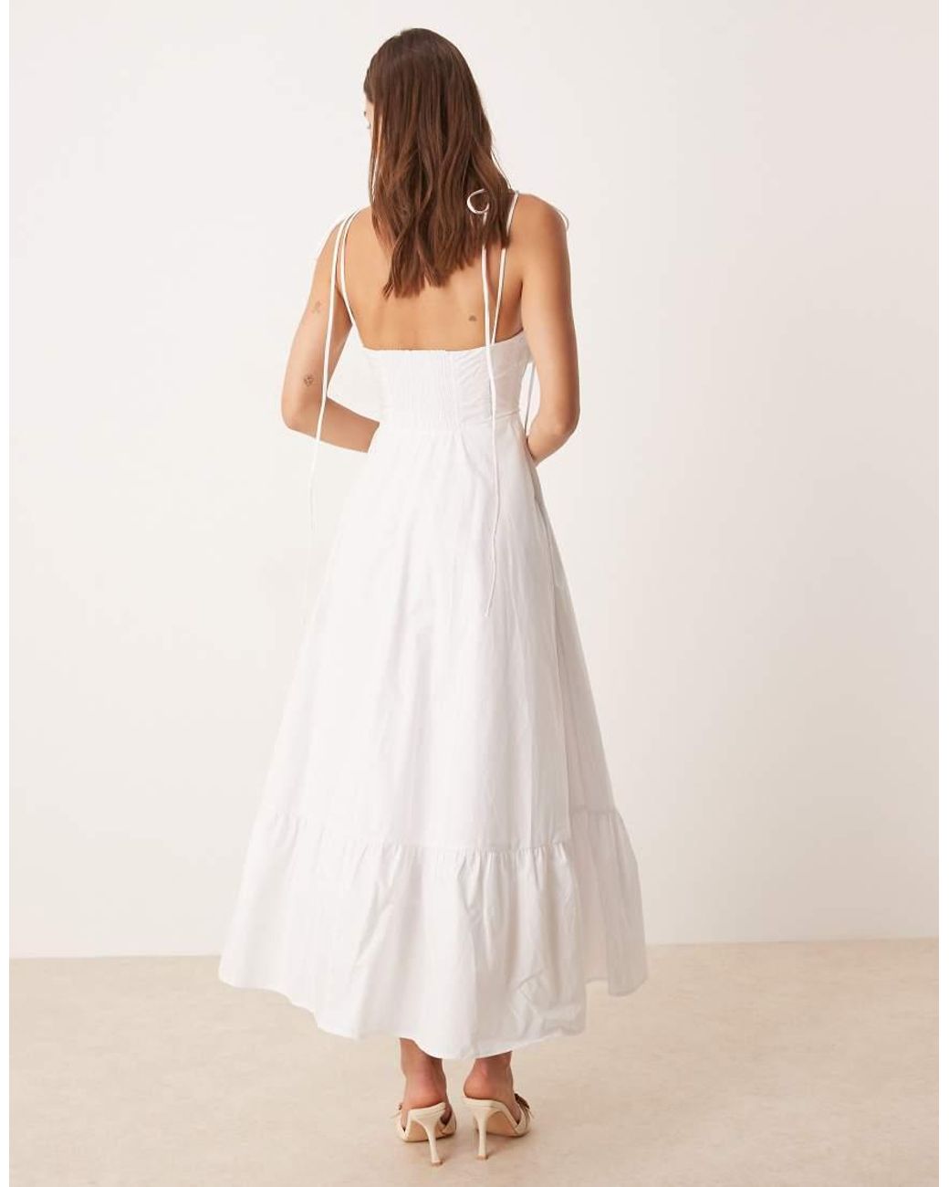 Glamorous Natural Strappy Maxi Dress