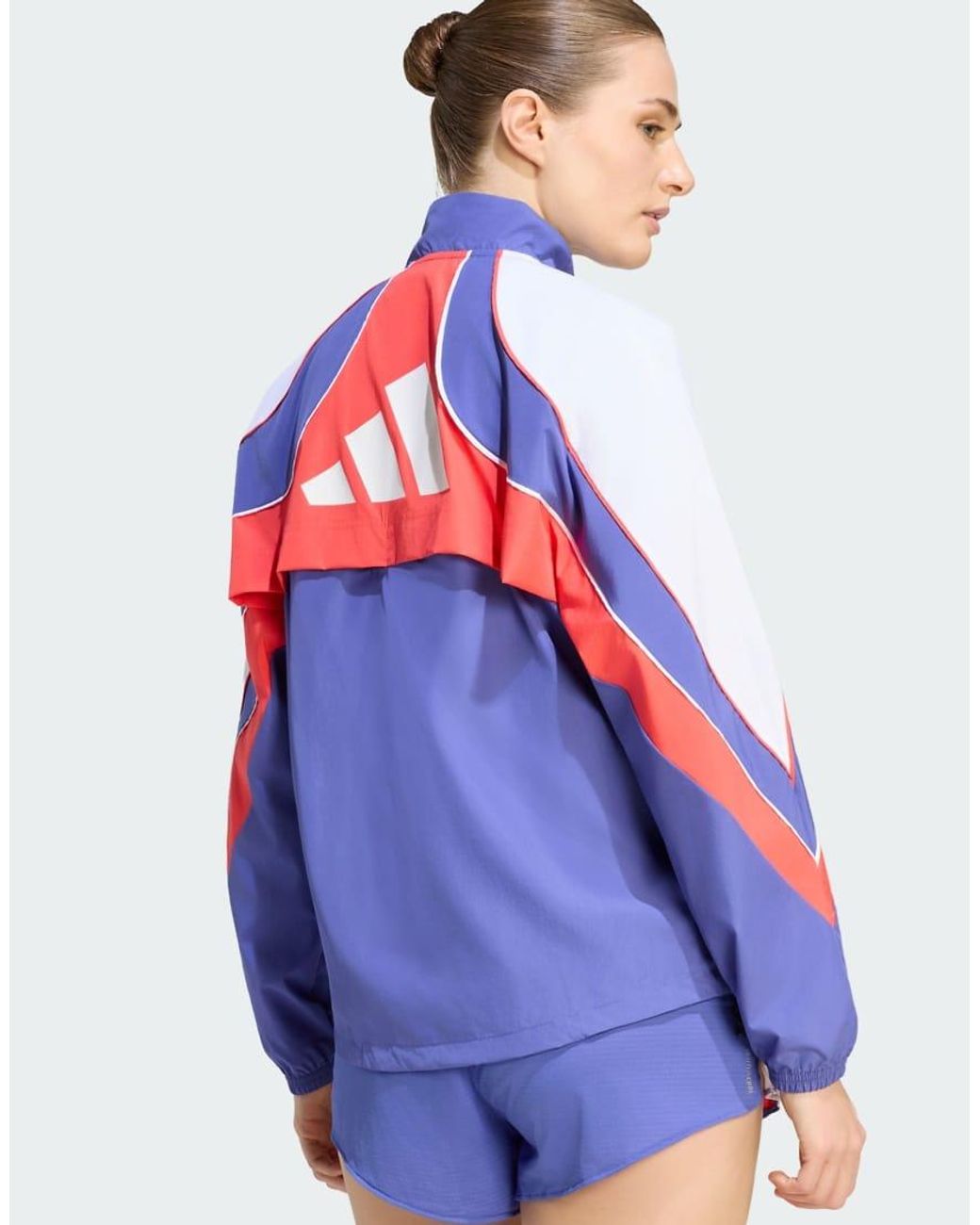 Adidas Originals White Adizero Archive Running Jacket