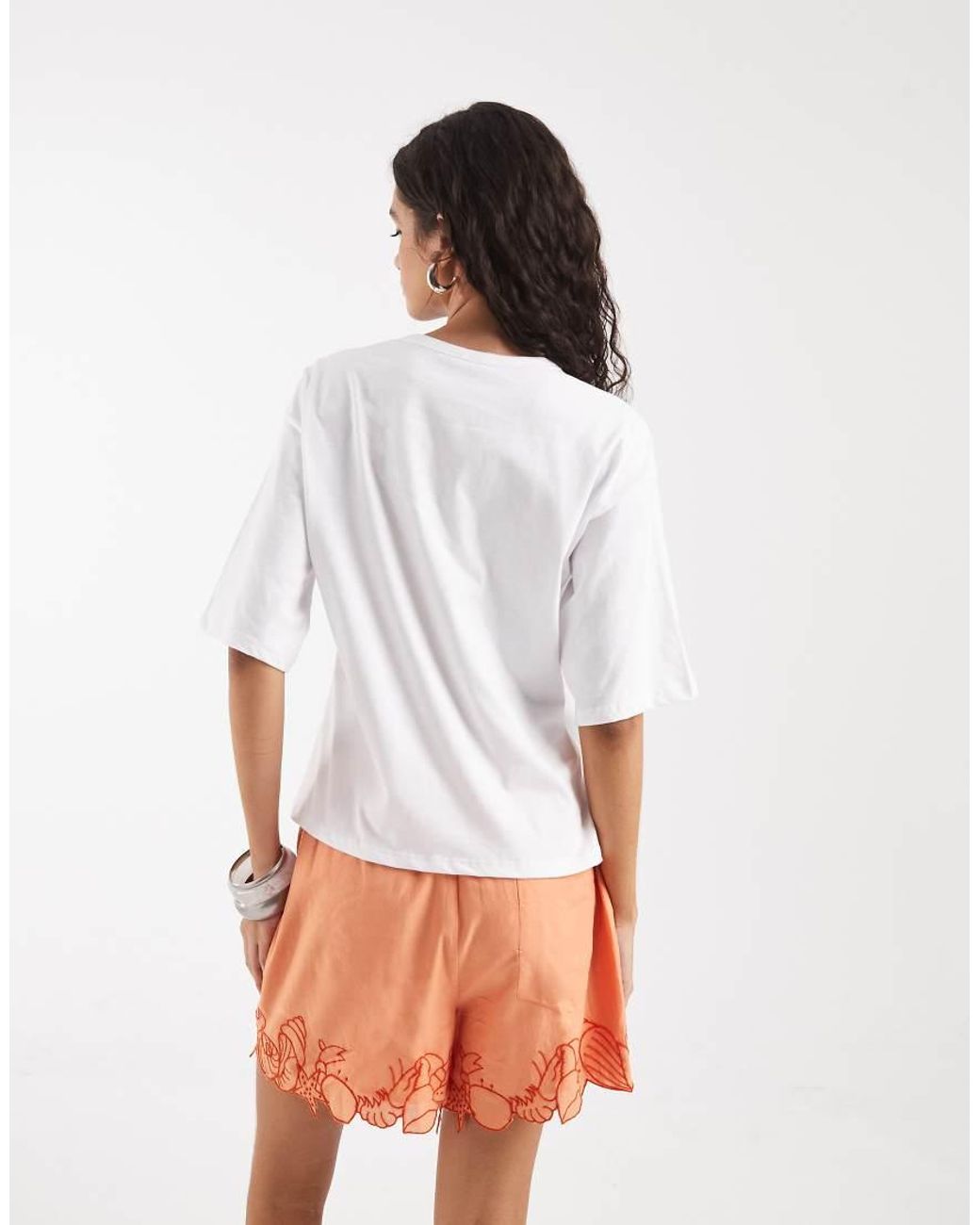 Vero Moda White Short Sleeve T-shirt