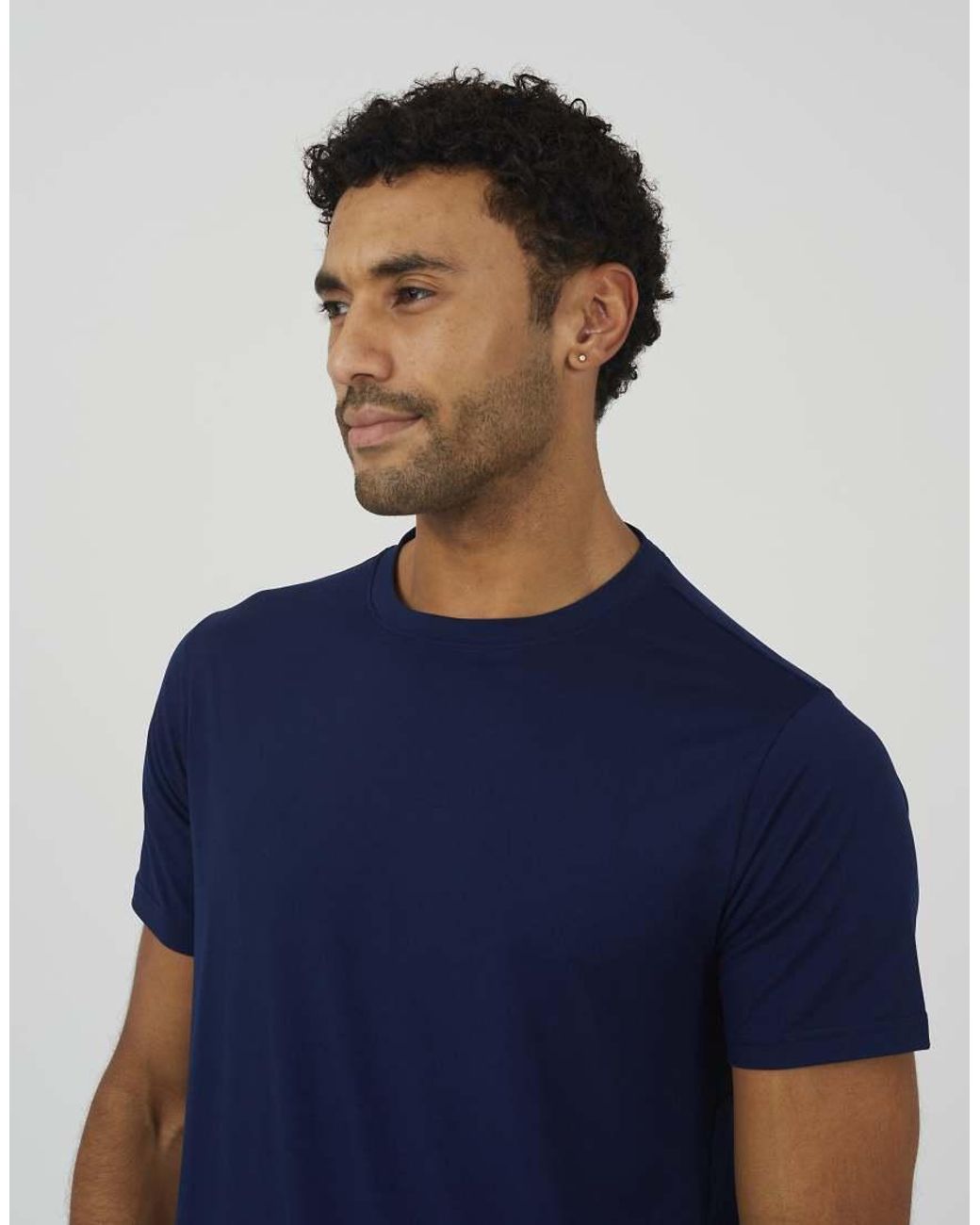 Brave Soul Blue Classic Crew Neck T-Shirt for men