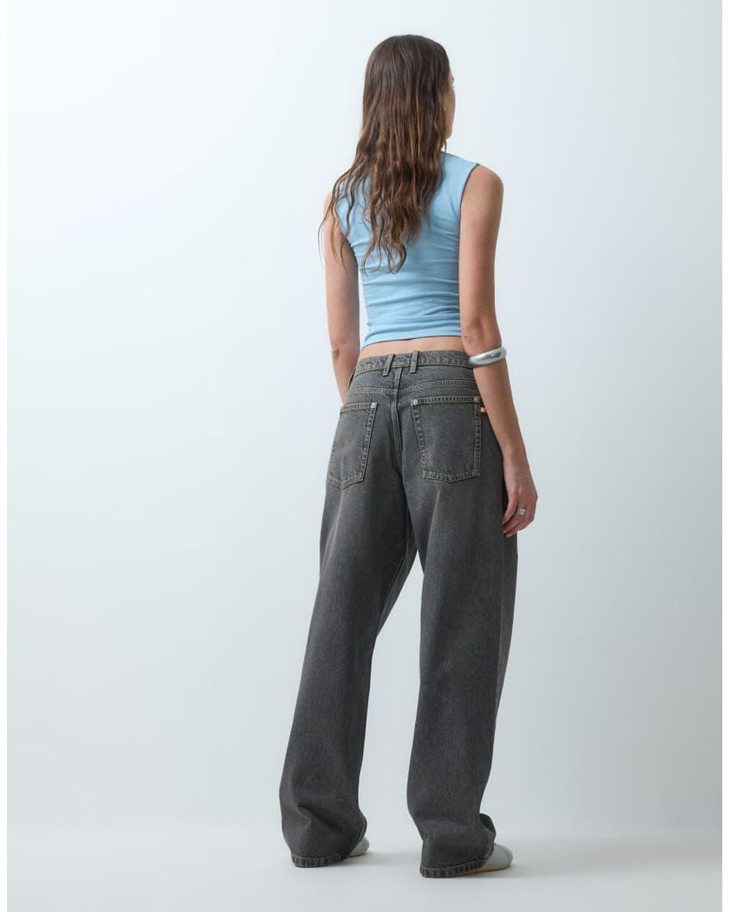 Collusion Multicolor Antifit Mid Rise Jeans