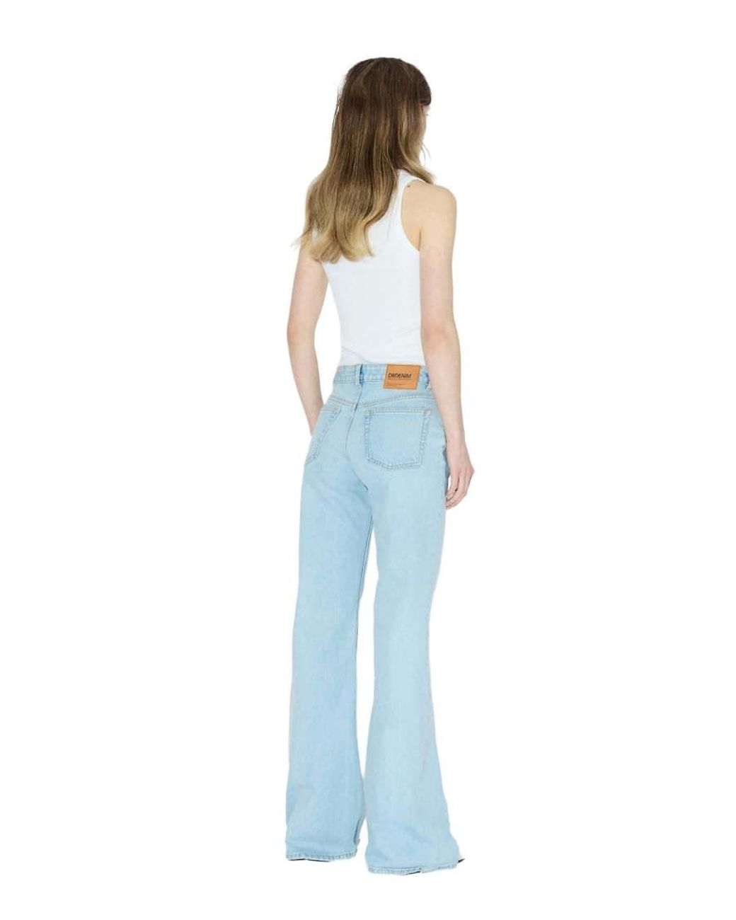 Dr. Denim Blue Elba Mid Rise Slim Bootcut Jeans