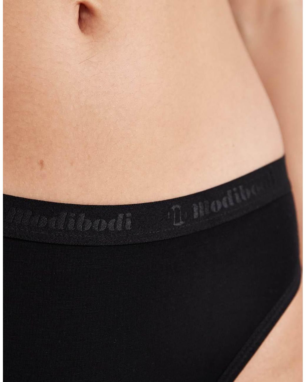 Modibodi Black Classic Light Absorbency Period Briefs